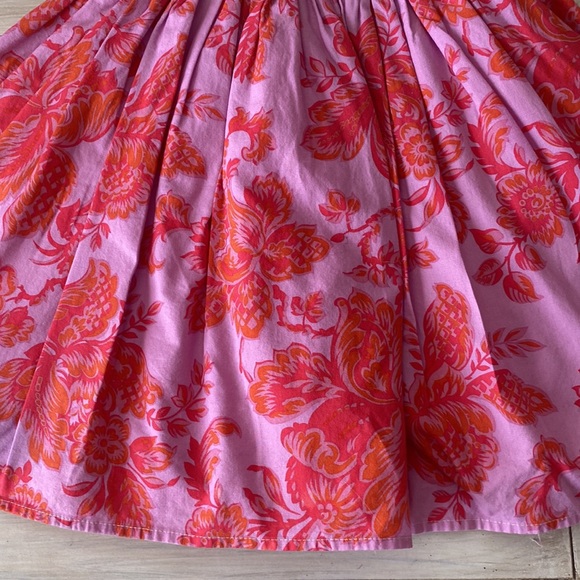 Hopscotch Designs Pink Orange Green Blue Floral Whimsical Dress 2T - Picture 5 of 10